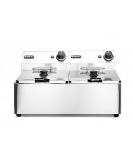 Hendi 205853 taukvāres katls Dubults 12 L Atsevišķs 6600 W Dziļš taukvāris Sudrabs