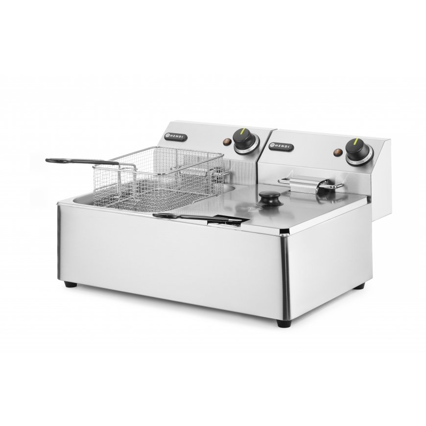 Hendi 205853 gruzdintuvė Dvigubas 12 L Autonominės 6600 W Sidabras – 3