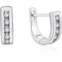 Moiss Elegant silver earrings with clear zircons E0000409 Moiss Elegant silver earrings with clear zircons E0000409