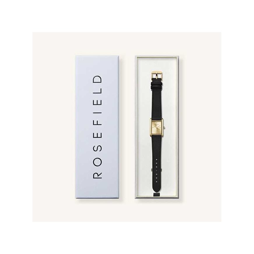 Rosefield Heirloom kello moderni samppanjakellotaulu kulta musta nahka HCBLG-H07 – 3