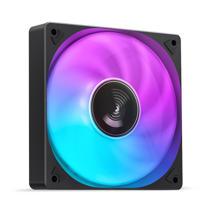 Jonsbo SL-120C Datora dzesēšanas sistēma Datora korpusam Ventilators 12 cm Melns, Balts 1 pcs