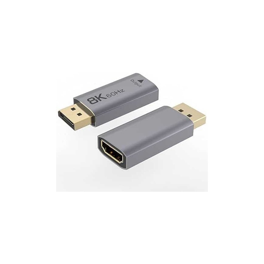 PremiumCord DisplayPort to HDMI adapter, 8K@60Hz, 4K@144Hz male/female, gold-plated connectors