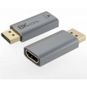 PremiumCord DisplayPort į HDMI adapteris, 8K@60Hz, 4K@144Hz vyriškas/moteris, auksiniu dengtos jungtys