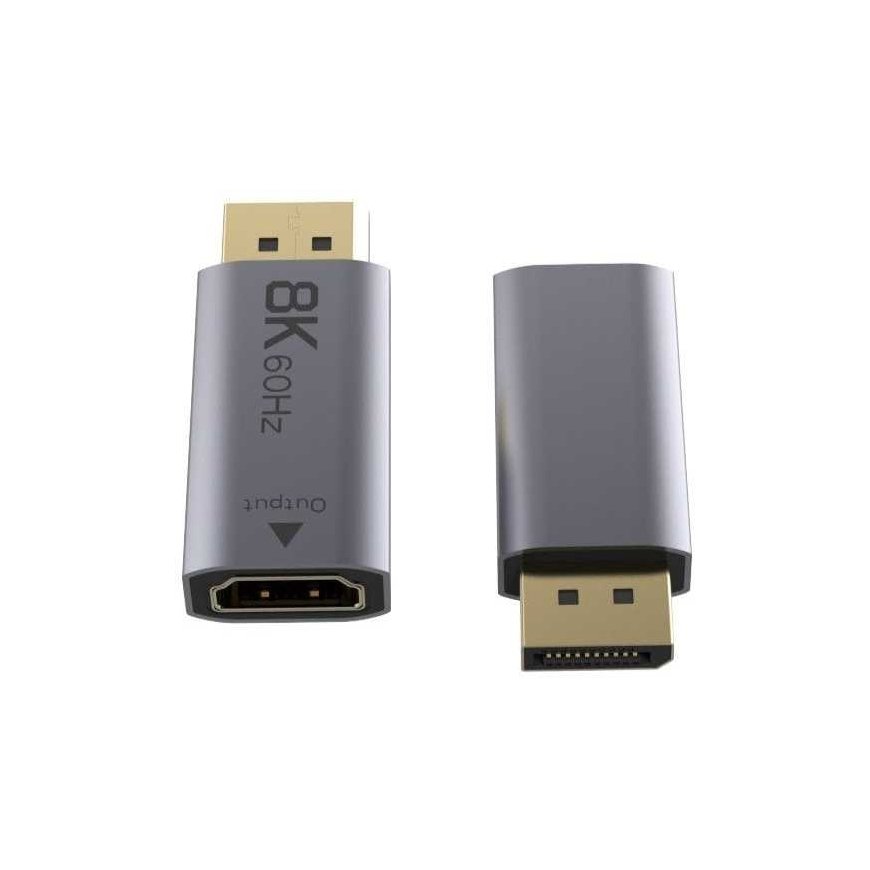 PremiumCord DisplayPort į HDMI adapteris, 8K@60Hz, 4K@144Hz vyriškas/moteris, auksiniu dengtos jungtys – 5