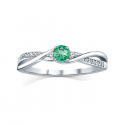 Silvego Silver ring with real natural emerald, size: 55 (JJJR1100ER) Silvego Silver ring with real natural emerald, size: 55 (JJJR1100ER)