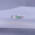 Silvego Silver ring with real natural emerald, size: 55 (JJJR1100ER) Silvego Silver ring with real natural emerald, size: 55 (JJJR1100ER)
