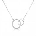 Beneto Fine Silver Necklace with Rings AGS1157/47 Beneto Fine Silver Necklace with Rings AGS1157/47