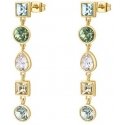 Brosway Long gold-plated earrings with colored crystals Symphonia BYM182 Brosway Long gold-plated earrings with colored crystals Symphonia BYM182
