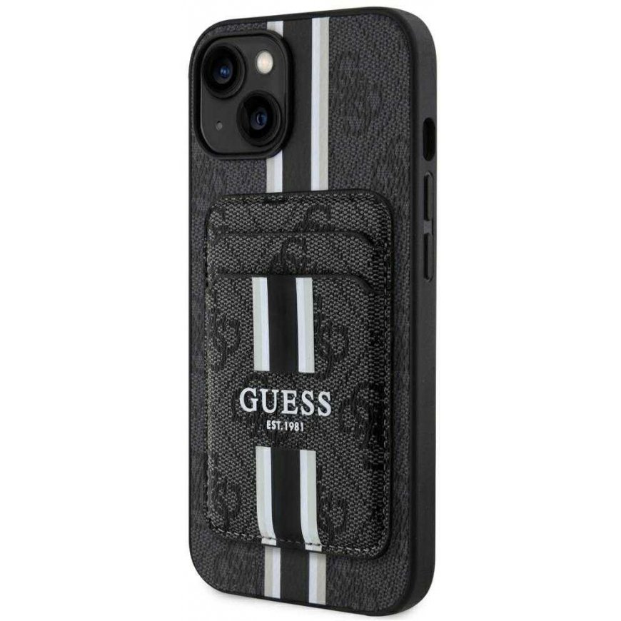Guess 4G Stripes with Magsafe portfolio Apple iPhone 15 case black