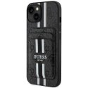 Guess 4G Stripes with Magsafe portfolio Apple iPhone 15 case black Guess 4G Stripes with Magsafe portfolio Apple iPhone 15 case black