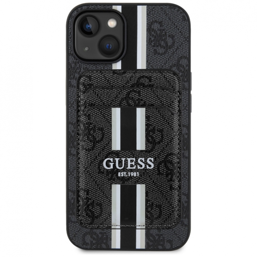 Guess 4G Stripes with Magsafe portfolio Apple iPhone 15 case black – 3