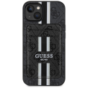 Guess 4G Stripes with Magsafe portfolio Apple iPhone 15 case black Guess 4G Stripes with Magsafe portfolio Apple iPhone 15 case black