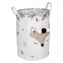 Atmosphera Toy basket Lisek, with pompoms, foldable, Ø 35 cm Atmosphera Toy basket Lisek, with pompoms, foldable, Ø 35 cm