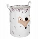 Atmosphera Toy basket Lisek, with pompoms, foldable, Ø 35 cm Atmosphera Toy basket Lisek, with pompoms, foldable, Ø 35 cm