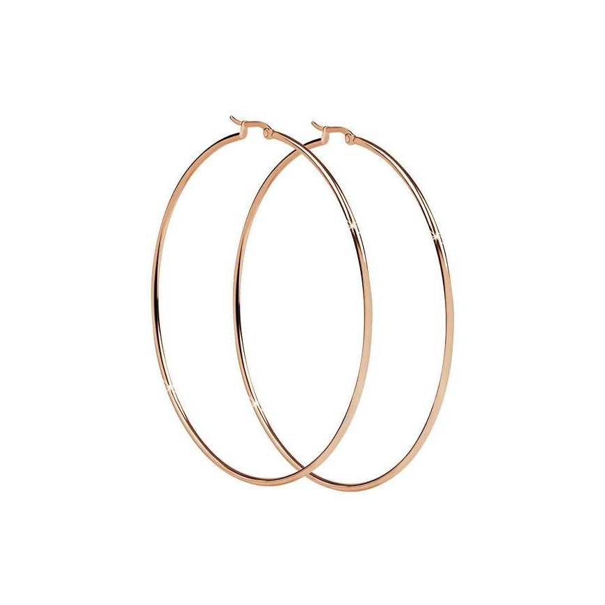 Troli Timeless Bronze Circle Earrings