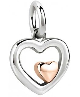 Morellato Enamored two-tone pendant with hearts Drops SCZ1090