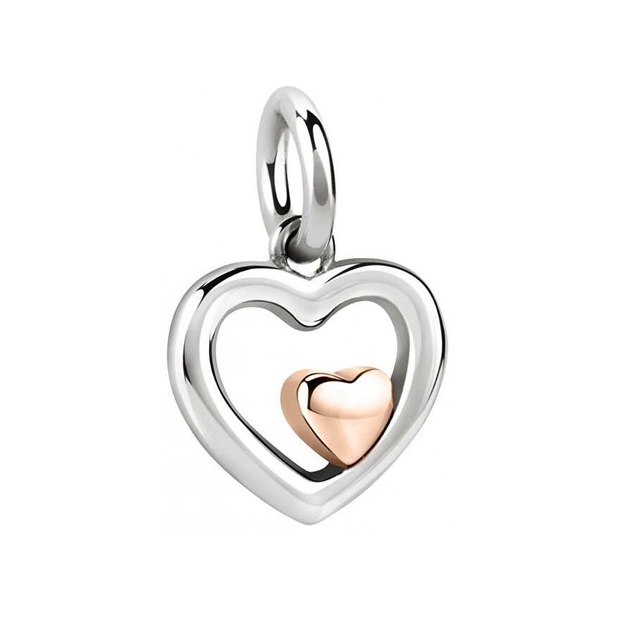 Morellato Enamored two-tone pendant with hearts Drops SCZ1090