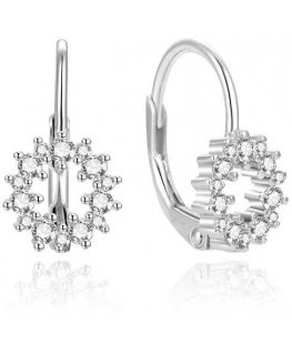 Beneto Elegant hopeakorvakorut zirkoneilla AGUC2213L