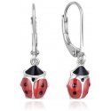 Beneto Cute sidabrinis Ladybugs AGUC2618 earrings Beneto Cute sidabrinis Ladybugs AGUC2618 earrings