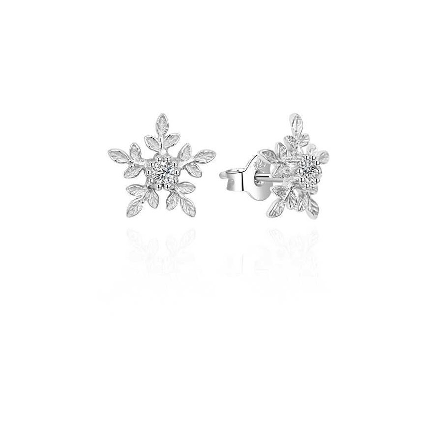 Agato Beautiful silver earrings Snowflakes AGT-E013PW