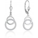Beneto Stylish bronze earrings with zircons AGUC2707 Beneto Stylish bronze earrings with zircons AGUC2707