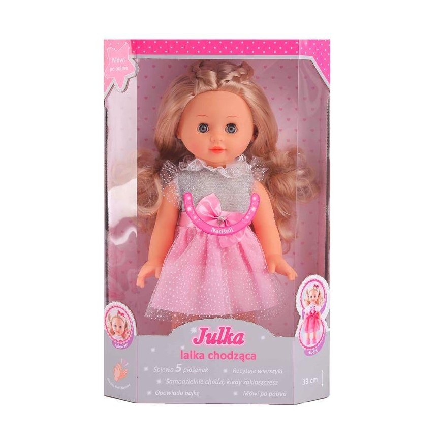 Smily Play Doll interactive walk Julka pink 33 cm Smily Play – 2
