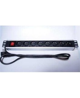 PremiumCord PremiumCord Power panel for 19" rack 1.5U, 8x230V, 2m cable, switch