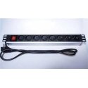 PremiumCord PremiumCord Virtapaneeli 19" telineeseen 1,5U, 8x230V, 2m kaapeli, kytkin PremiumCord PremiumCord Virtapaneeli 19" telineeseen 1,5U, 8x230V, 2m kaapeli, kytkin