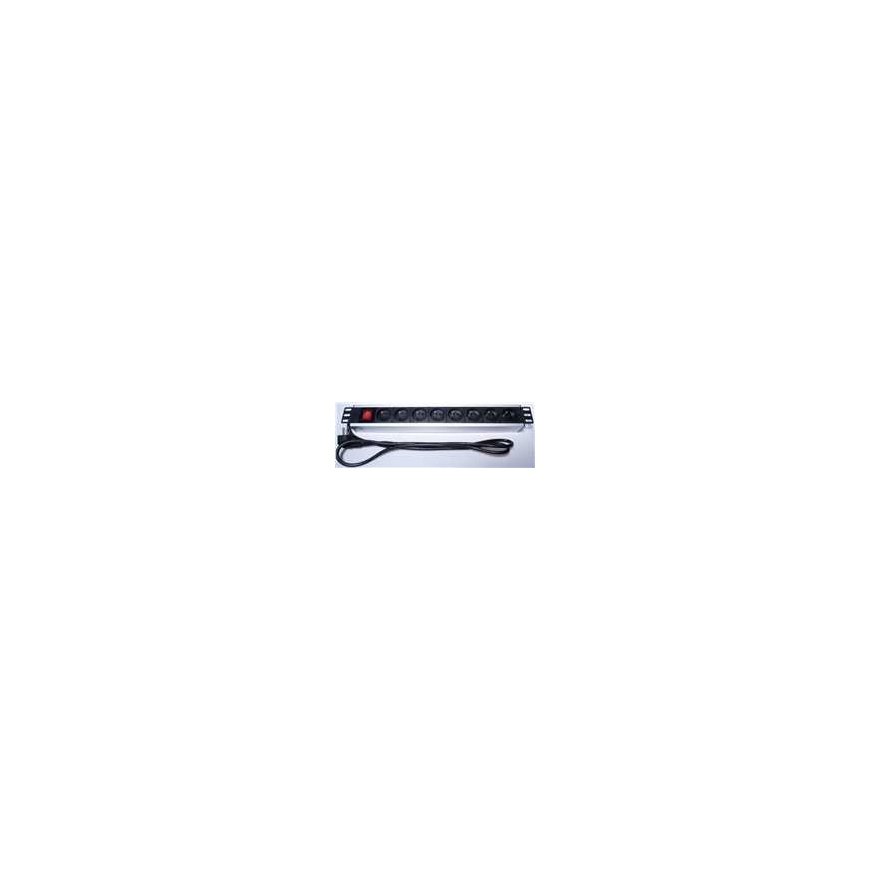 PremiumCord PremiumCord Power panel for 19" rack 1.5U, 8x230V, 2m cable, switch – 2