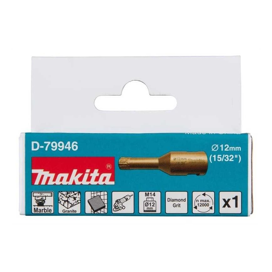Diamond core bit Makita 12 mm M14 D-79946 – 2