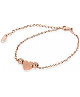 Troli Delicate bronze bracelet with heart