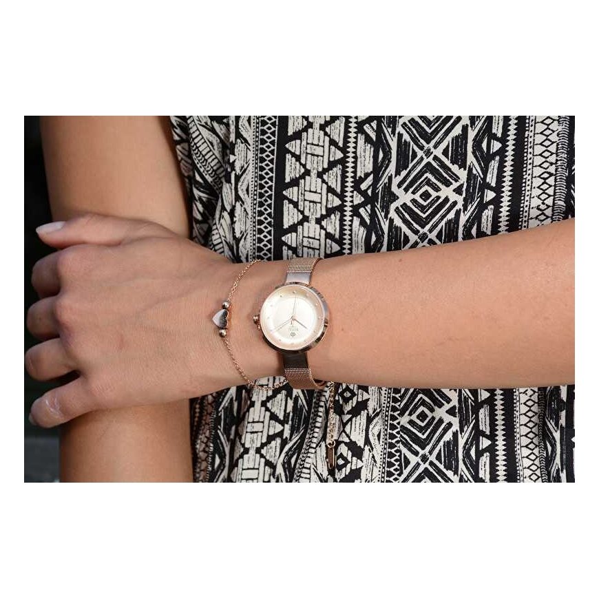 Troli Delicate bronze bracelet with heart – 2