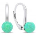 Brilio Silver Brilio Silver Charming silver earrings with synthetic opals EA387WG Brilio Silver Brilio Silver Charming silver earrings with synthetic opals EA387WG