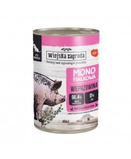 WIEJSKA ZAGRODA Monovalguline sealiha - märg koeratoit - 400g