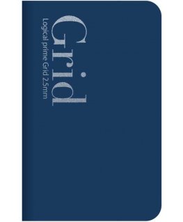 Nakabayashi Coltd Notebook "Logical Prime Grid Slim" A6, 2.5 mm grids-blue NA601-10