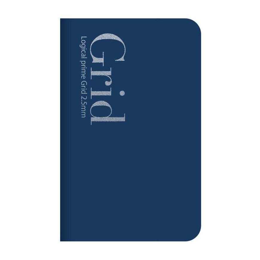 Nakabayashi Coltd Notebook "Logical Prime Grid Slim" A6, 2.5 mm grids-blue NA601-10