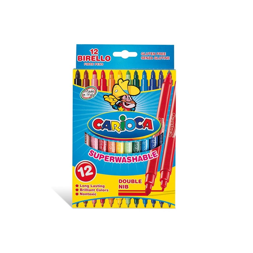 Carioca Birello felt pen Fine/Medium Multicolour 12 pc(s)
