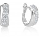 Beneto Timeless circle earrings with zircons AGUC2698