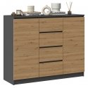 Topeshop 2D4S ANT/ART KPL komoda Topeshop 2D4S ANT/ART KPL komoda