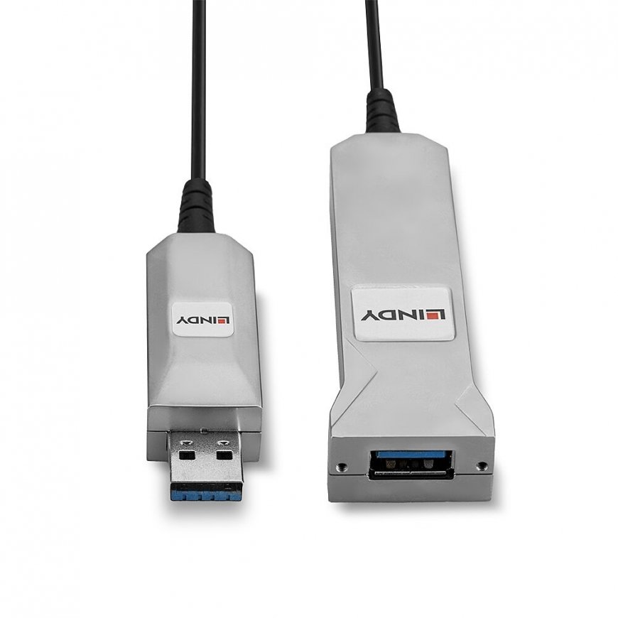 Lindy 42701 USB-kaabel USB 3.2 Gen 1 (3.1 Gen 1) 50 m USB A Must, Hõbe – 4