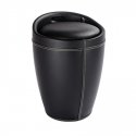 WENKO 21774100 корзина для белья 20 L Круглый Полиэстер Черный WENKO 21774100 корзина для белья 20 L Круглый Полиэстер Черный