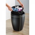 WENKO 21774100 laundry basket 20 L Round Polyester Black WENKO 21774100 laundry basket 20 L Round Polyester Black