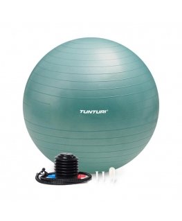 Gymnastics ball TUNTURI Gymball 65cm, Anti-Burst, Petrol