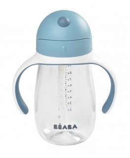 BEABA Straw Cup maitinimo buteliukas 300 ml Mėlyna
