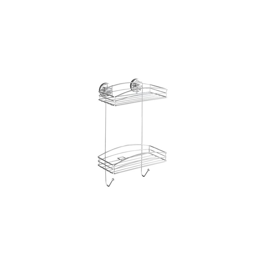 WENKO Vacuum-Loc 2-Tier wall rack