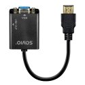 Savio AK-76 video cable adapter Black Savio AK-76 video cable adapter Black
