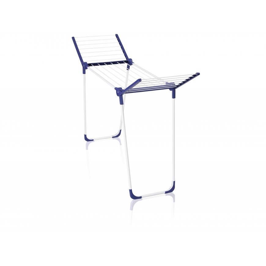Leifheit Pegasus 120 Solid Compact Floor-standing rack Blue, White