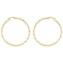 Troli Round gold-plated earrings 2 - 5 cm Troli Round gold-plated earrings 2 - 5 cm