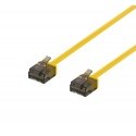 Deltaco UUTP-2013 verkkokaapeli Keltainen 0,5 m Cat6a U/UTP (UTP)