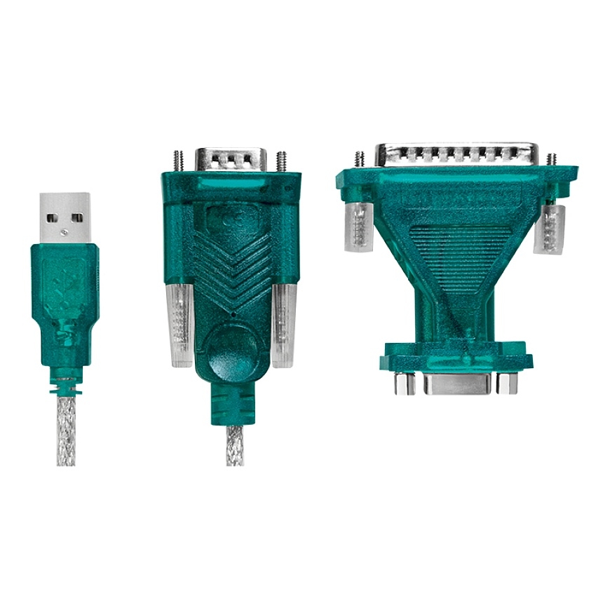 LogiLink UA0042B järjestikkonverter/repiiter/isolaator USB 2.0 RS-232 Roheline, Läbipaistev – 3